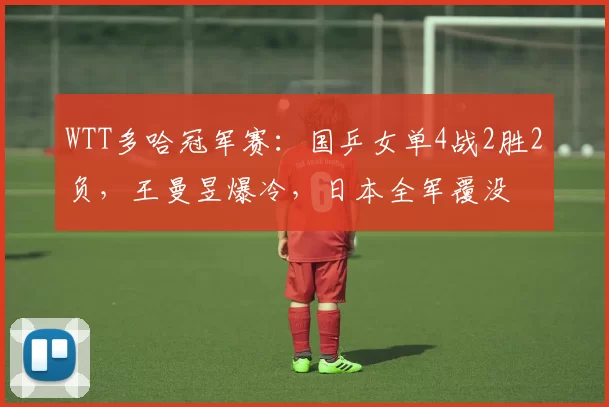 WTT多哈冠军赛：国乒女单4战2胜2负，王曼昱爆冷，日本全军覆没